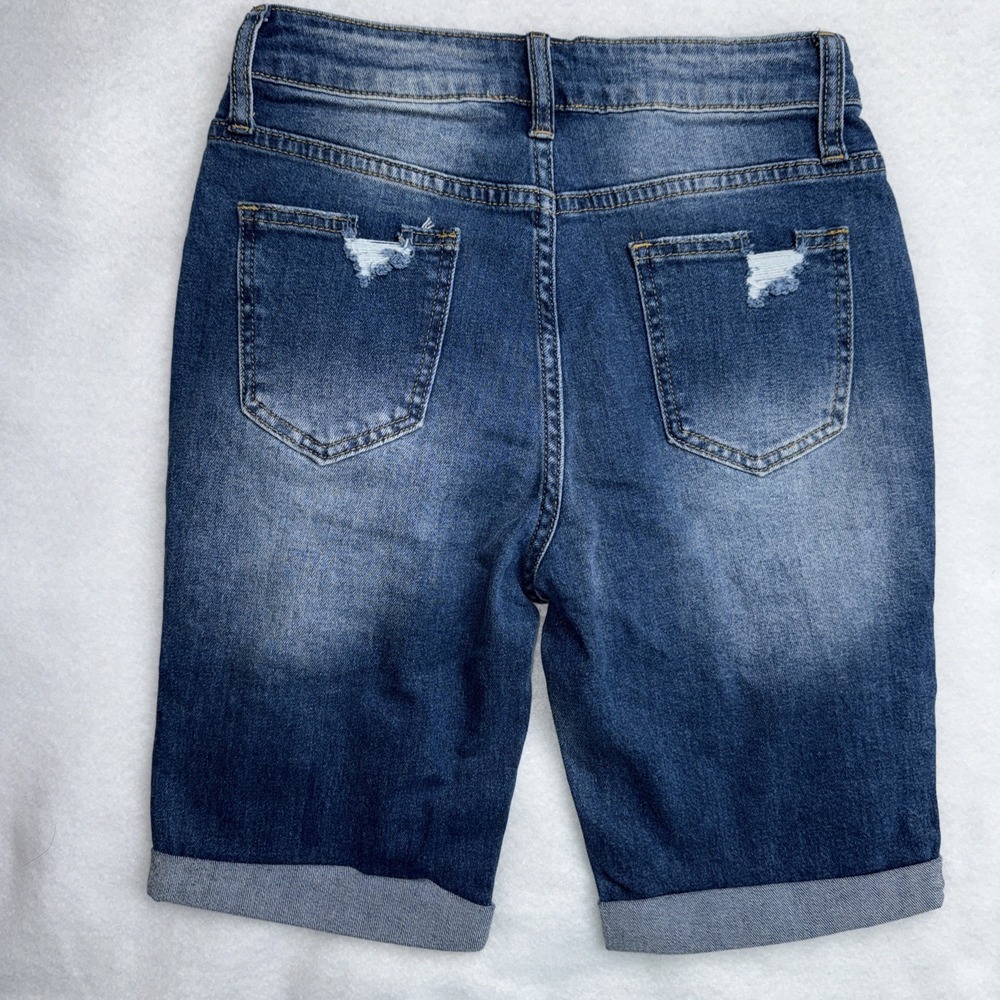 Chic Denim Blue Shorts - Picture 9 of 9
